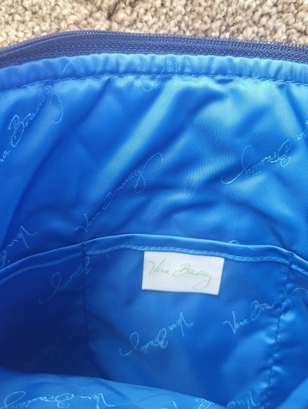 Vera Bradley Quilted Crossbody - Indigo Pop - Picture 6 of 9